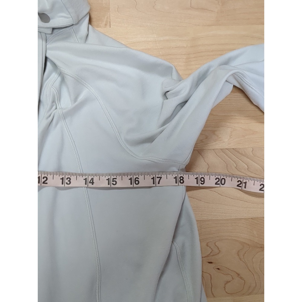 Lululemon Ready To Rulu Wrap Cardigan Snap Ocean Mist Size 8 Gray Blue - Picture 9 of 12